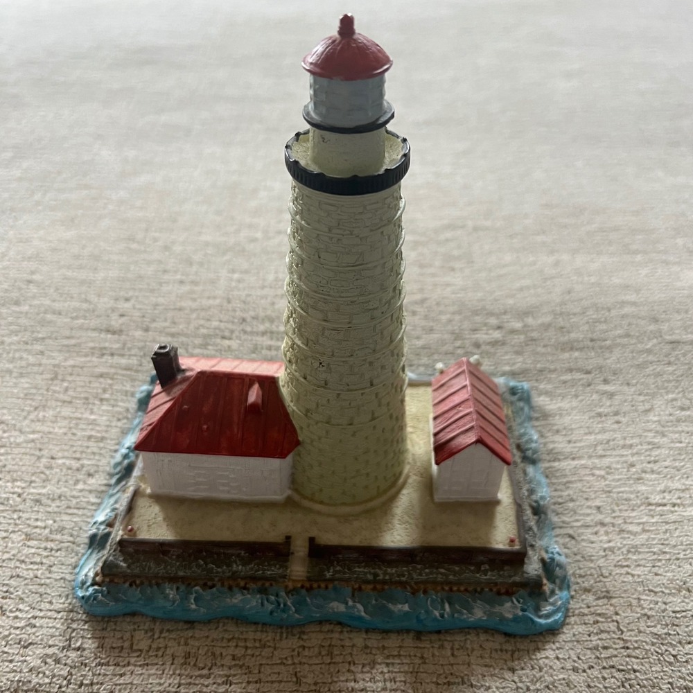 Scaasis Originals 1997 Spectacle Reef MI Lighthouse‎ Figurine Nautical Decor